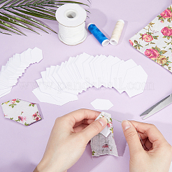 200 шт. 2 шестиугольных бумажных шаблона для квилтинга&nbsp;DIY-GF0008-76