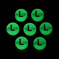 Светящиеся матовые акриловые бусины&nbsp;FACR-T008-02L