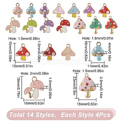 Подвески из сплава эмали 56шт 14 стиля&nbsp;ENAM-SC0003-77