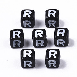 Непрозрачные акриловые бусины&nbsp;X-SACR-N002-01R