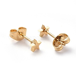 Серьги-гвоздики из нержавеющей стали 304&nbsp;LS-EJEW-H368-34B-G