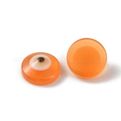 Плоские круглые с кабошонами из смолы от сглаза&nbsp;CRES-CJC0001-39