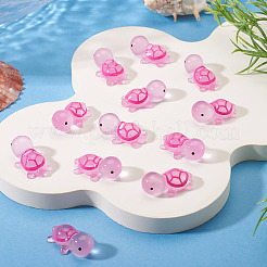 12 шт. светящиеся полупрозрачные смоляные кабошоны в виде морских животных&nbsp;RESI-TA0004-56B