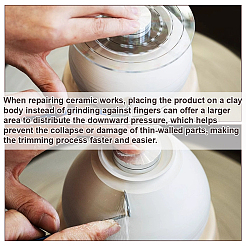 2 шт. 2 стиля акриловый круглый разделитель вспомогательный инструмент для глиняной скульптуры&nbsp;DIY-GA0007-16