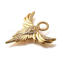 Латунные микро проложить кубического циркония подвески&nbsp;KK-U055-09G-01