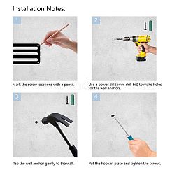 Модная железная вешалка для медалей&nbsp;ODIS-WH0021-075