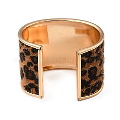 Сплав pu открытые манжеты браслеты браслеты&nbsp;BJEW-U014-01G-01