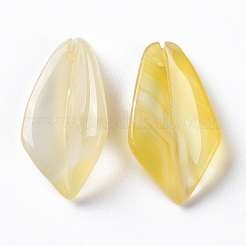 Природные желтый агат подвески&nbsp;G-F697-B04