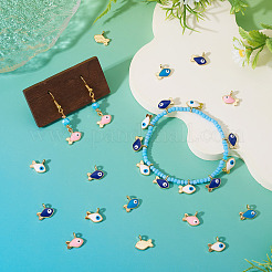 Подвески из эмали из сплава 40 шт.&nbsp;ENAM-PJ0001-15