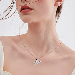 1 шт. латунная цепочка с подвесками в виде букв из сплава&nbsp;NJEW-LP0001-41V-P