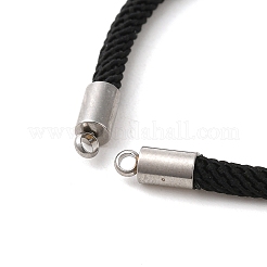 Изготовление браслетов из миланского шнура и нержавеющей стали 304&nbsp;MAK-H004-01A-P01