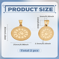 2 шт. подвески из нержавеющей стали 304&nbsp;STAS-LP0004-46