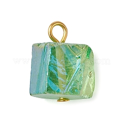 Подвески из гальванических бусин из натурального кварца&nbsp;PALLOY-JF02458-01