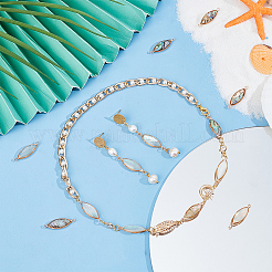 12 шт. 2-х цветные подвески-соединители из смоляной бумаги&nbsp;KK-BC0012-73