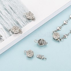 Латунные застежки из латуни с платиновым покрытием&nbsp;X-KK64