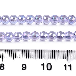Гальванизируйте прозрачное стекло бисер нитей&nbsp;X-GLAA-T032-T4mm-AB01