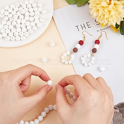 Синтетические бусины из лавы&nbsp;X-G-S247-8mm-08-1