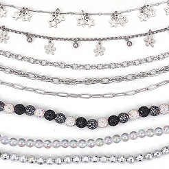 8 шт. 8 стиля акриловых бусин&nbsp;HJEW-SC0002-45