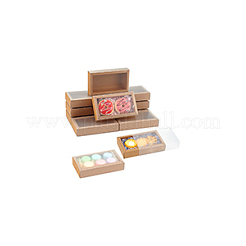 Складные ящики для бумаги с прозрачной пластиковой крышкой&nbsp;LS-CON-WH0095-68A-05