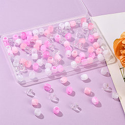 120 шт. 4 стиля бусины из АБС-пластика с имитацией жемчуга европейские&nbsp;FIND-SC0019-28B