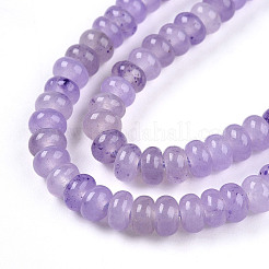 Окрашенные природные белый нефрит бисер пряди&nbsp;X-G-T139-57A-08