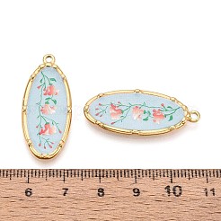 Подвески из нержавеющей стали 304 с цветочным узором и печатным рисунком&nbsp;STAS-T071-27D-G