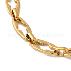 Браслеты-цепочки с полыми звеньями из нержавеющей стали 304 для женщин&nbsp;BJEW-JB12295-01