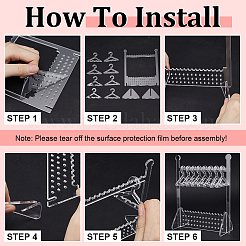 1 комплект акриловых подставок для сережек&nbsp;EDIS-CP0001-14C