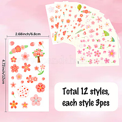 36 шт. 2 стильных водонепроницаемых самоклеящихся наклеек из ПВХ&nbsp;STIC-SP0001-09D