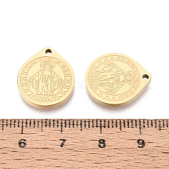 Религиозные подвески Девы Марии из нержавеющей стали 304&nbsp;STAS-T073-04A-G