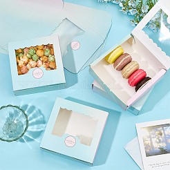 24 шт. красочные упаковочные коробки из крафт-бумаги для выпечки&nbsp;CON-PH0003-32A