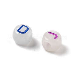 Светящиеся прозрачные акриловые бусины&nbsp;LACR-282-01A