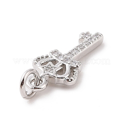 Латунные микро проложить кубического циркония подвески&nbsp;KK-C012-18P