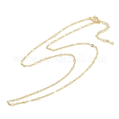 Стойки латунные ожерелья с цепочкой для женщин&nbsp;NJEW-H049-04G