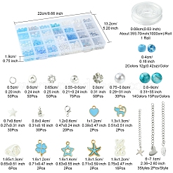 Наборы для изготовления браслетов из круглых стеклянных и пластиковых бусин своими руками&nbsp;DIY-FS0007-56A