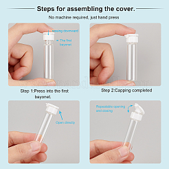 Прозрачные стеклянные бутылки&nbsp;LS-AJEW-WH0010-08B