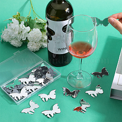 Подвески из акрилового зеркала для бокалов&nbsp;AJEW-SC0002-52