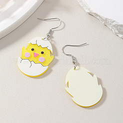 Пасхальные акриловые серьги-подвески&nbsp;FS-WG7A481-01