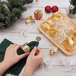 20 шт. 2 стиля железных колец для салфеток&nbsp;AJEW-PH0012-08