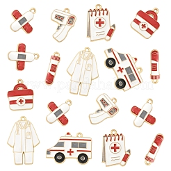 18 шт. 7 стиля подвески из сплава и эмали на медицинскую тематику&nbsp;FIND-FS0004-36