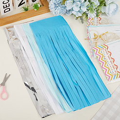 Гирлянда из кисточек из папиросной бумаги&nbsp;AJEW-WH20006-110B