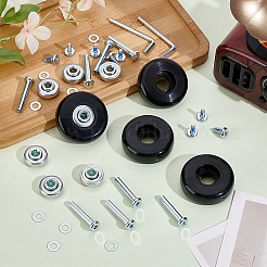 Комплект для замены колес для бесшумного багажа из износостойкого пластика и железа&nbsp;AJEW-WH20070-096