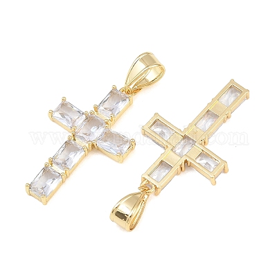 Латунь стекло кулоны&nbsp;KK-C162-065G-1