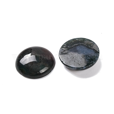 Природные моховой агат кабошонов G-B085-02A-02-1