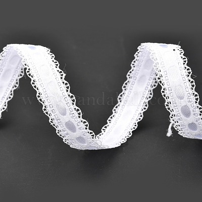 Лента из полиэстера с отделкой по краю цветка SRIB-F010-01B-1