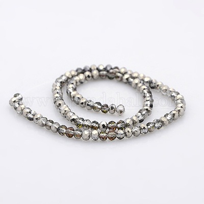 Полужесткие граненые стеклянные бусины&nbsp;GLAA-A024B-HP04-1