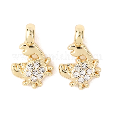 Подвески сплава Rhinestone&nbsp;LS-FIND-C076-03G-1