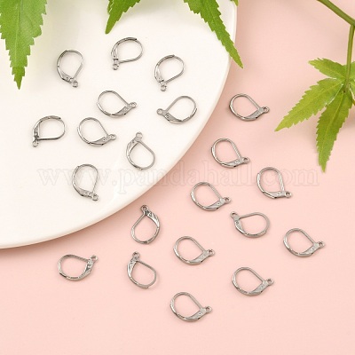 Устойчивая к потускнению французская серьга-кольцо&nbsp;STAS-H010-1