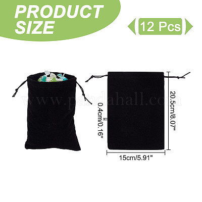 Мешочки из бархата&nbsp;ABAG-WH0046-30A-1