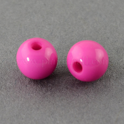 Твердые коренастый акриловый шар бисером SACR-R812-4mm-03-1